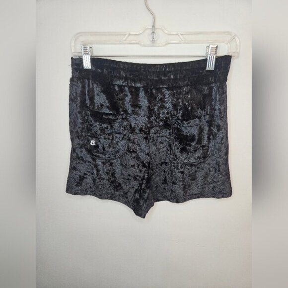 Buffbunny Collection Women's Frozen Shorts. Black. Velvet Measurements i… - Picture 3 of 7